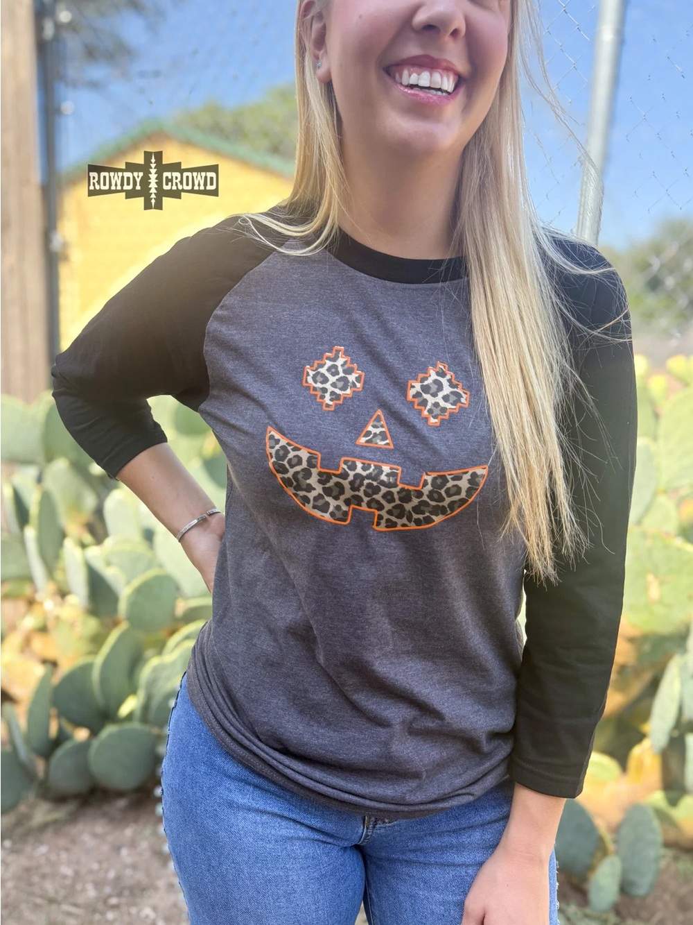 Howdy Halloween Raglan Top